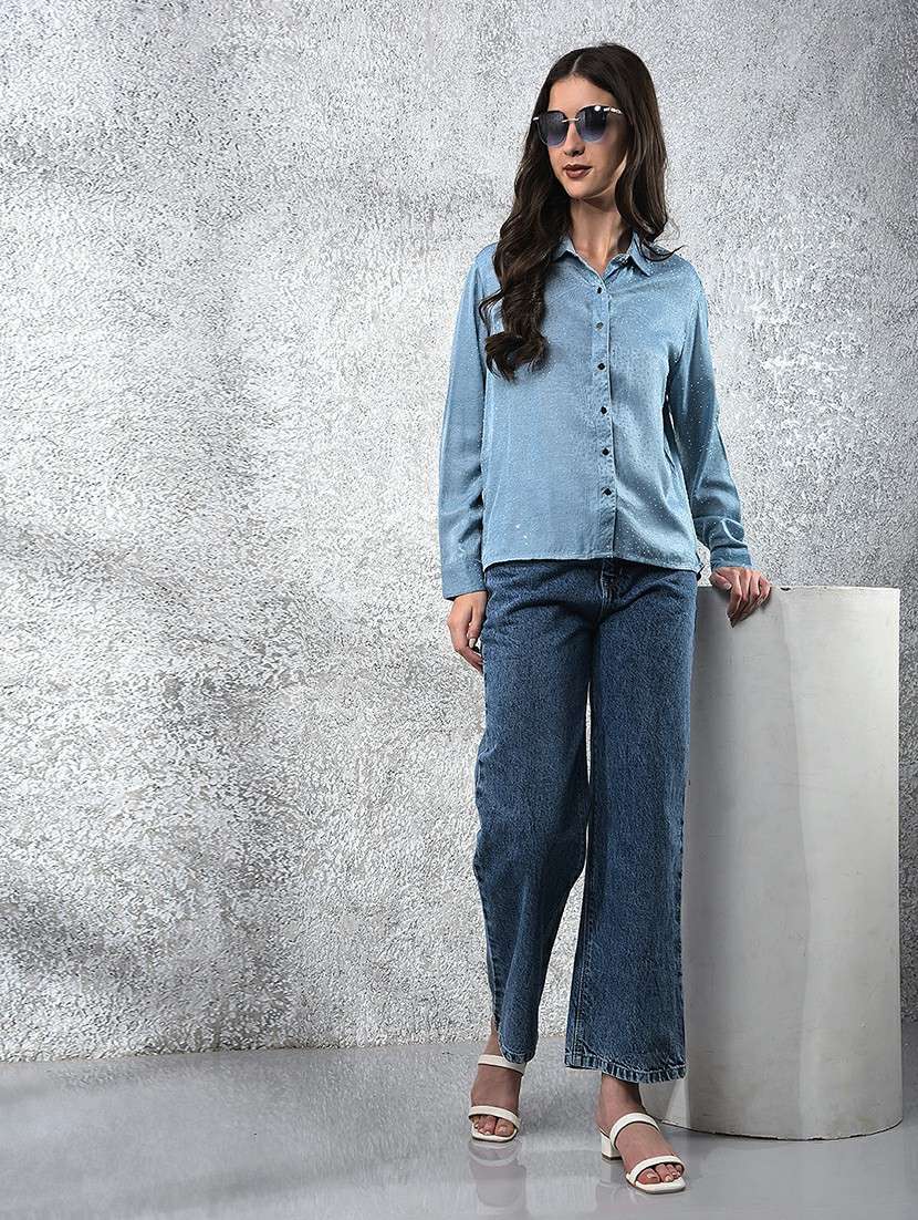 women collared long sleeve shirt - 22178351 -  Standard Image - 5