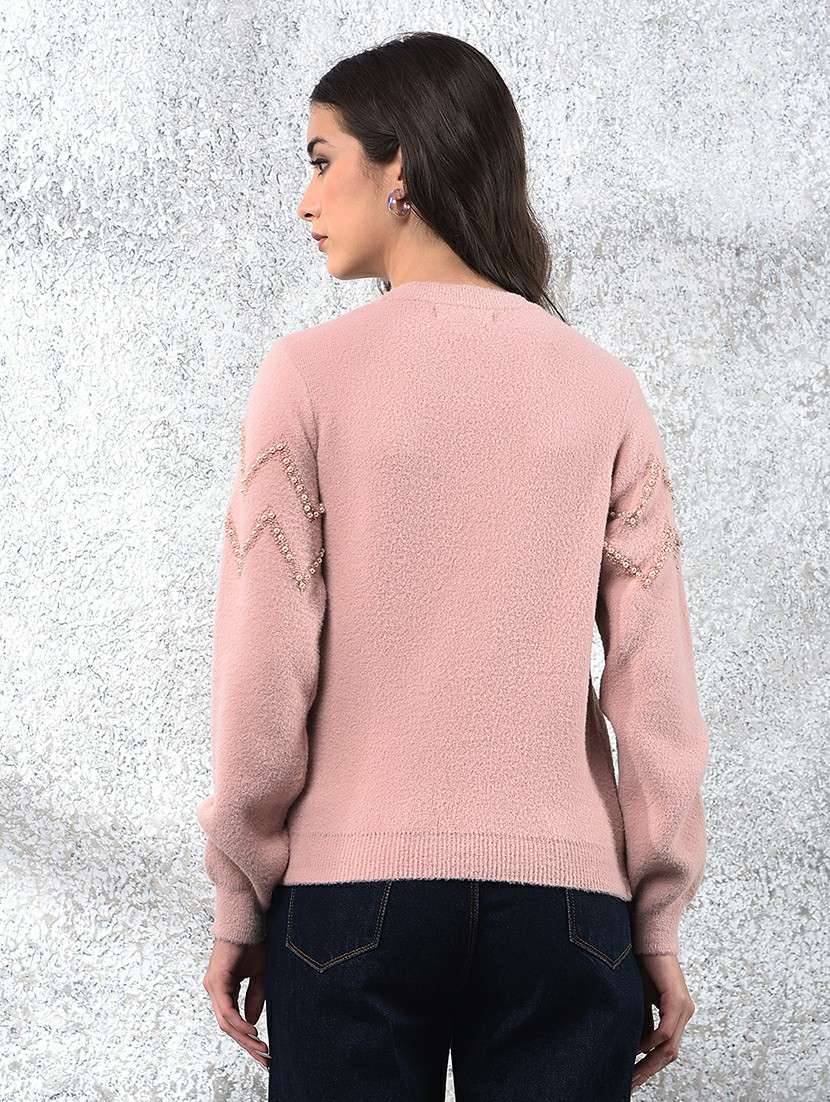 women self designed long sleeve pullover - 22178379 -  Standard Image - 3