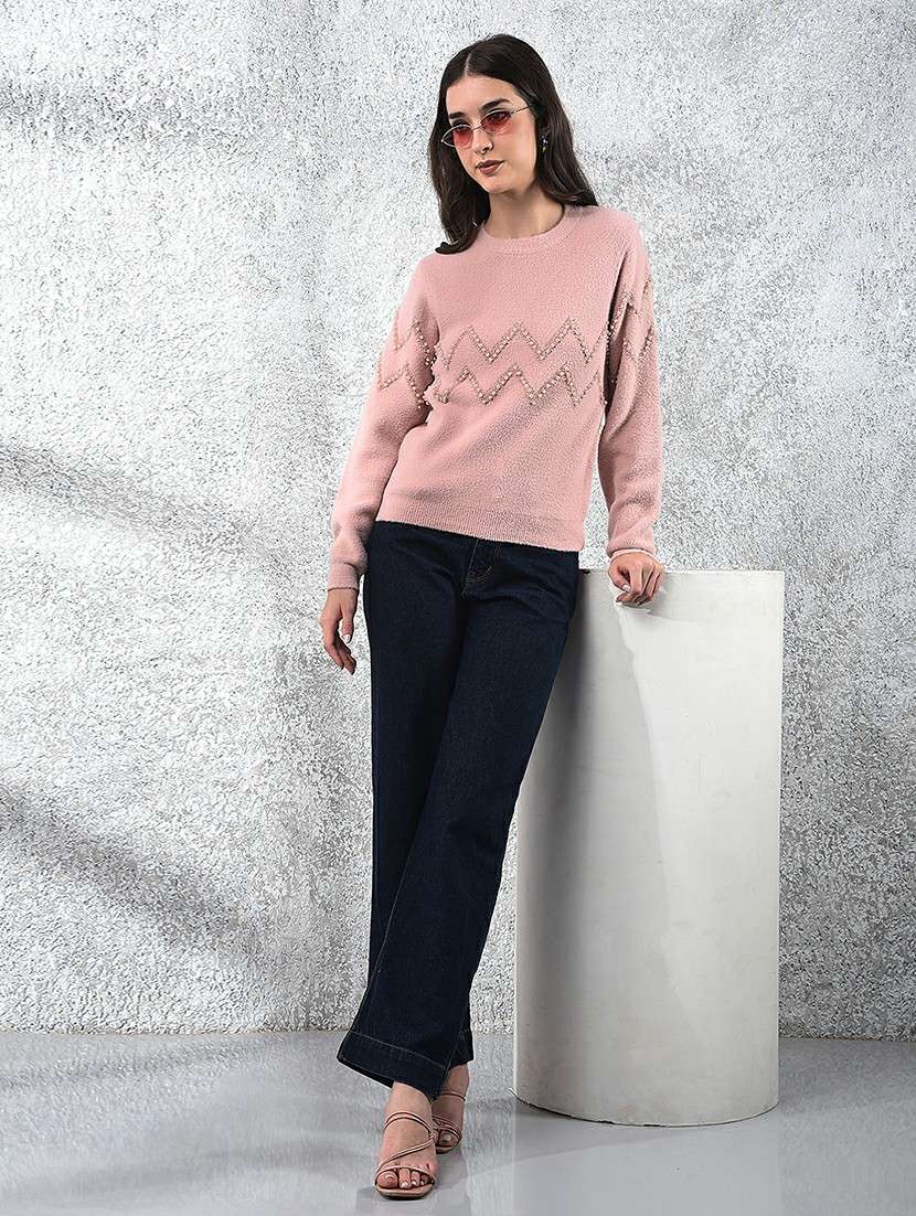 women self designed long sleeve pullover - 22178379 -  Standard Image - 5