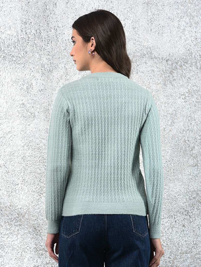 women self designed long sleeve pullover - 22178384 -  Standard Image - 3