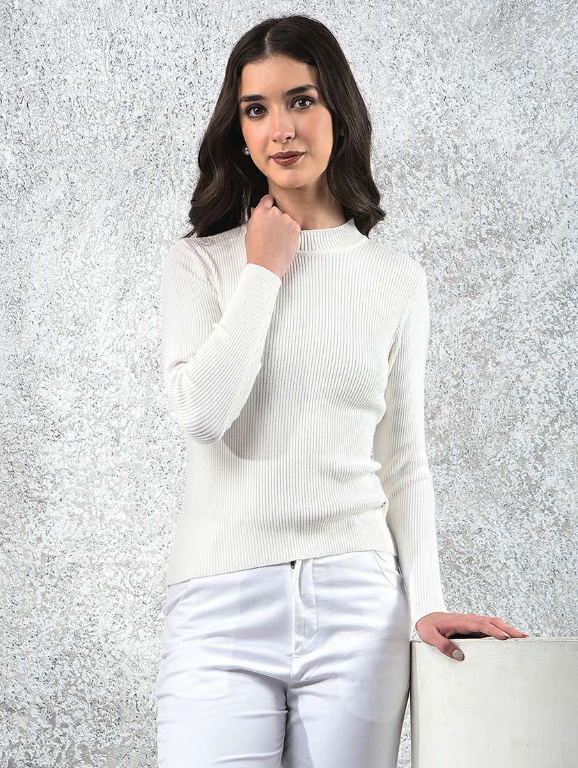 women soldi mock neck long sleeve pullover - 22178385 -  Zoom Image - 0
