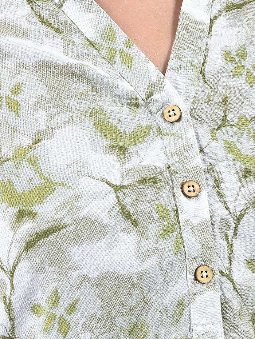 women printed three quarter sleeve regular top - 22178396 -  Standard Image - 5