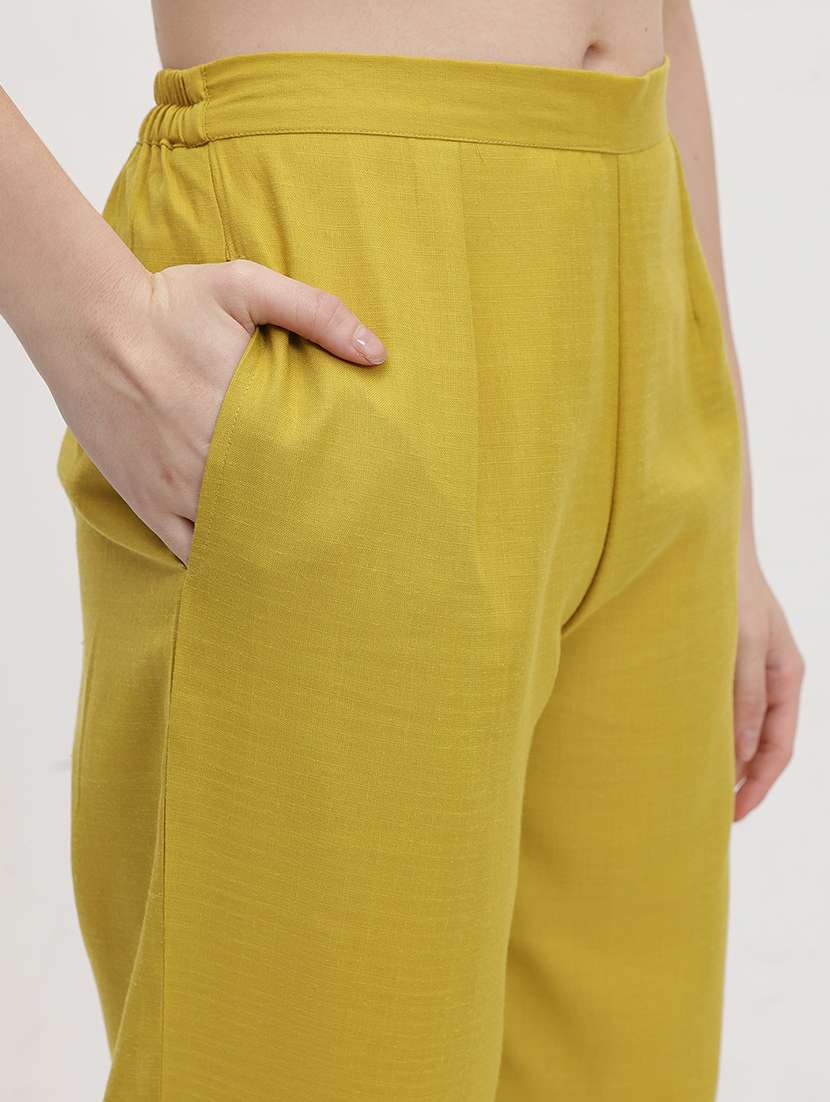 women solid shirt and trouser co-ord set - 22178428 -  Standard Image - 5