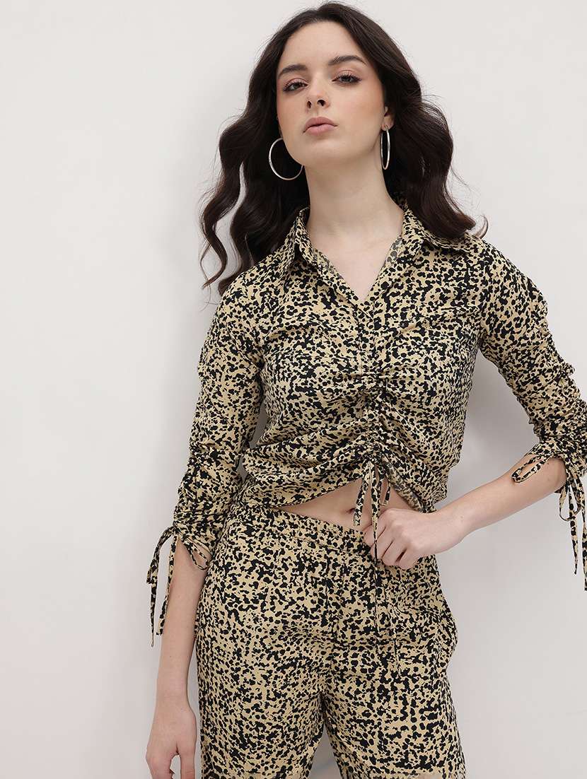 Women Animal Print Top And Trouser Co-ord Set - 22178436 -  Standard Image - 3