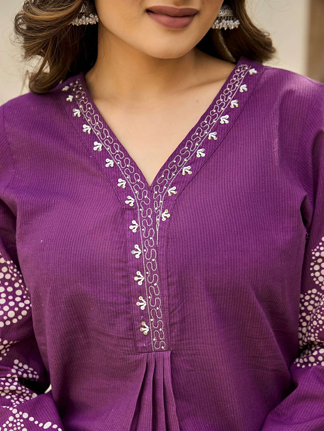 women embroidered flared sleeve kurta pant with dupatta set - 22178487 -  Standard Image - 5