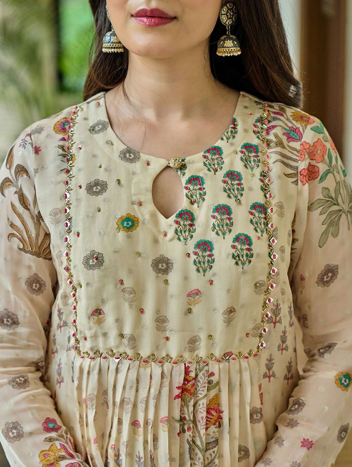 women embroidered three quarter sleeve kurta pant with dupatta set - 22178494 -  Standard Image - 5