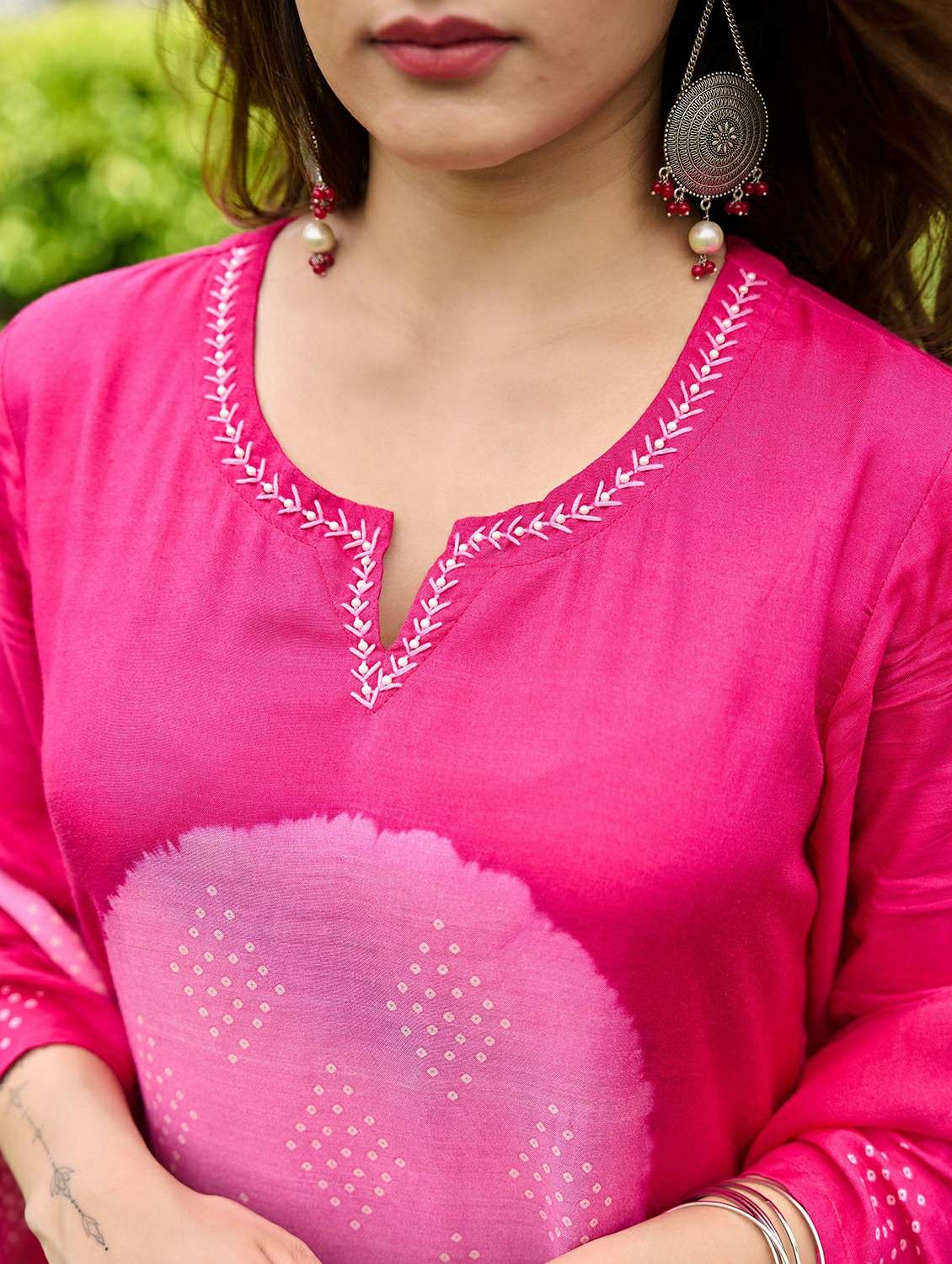 women embroidered long sleeve kurta pant with dupatta set - 22178515 -  Standard Image - 5