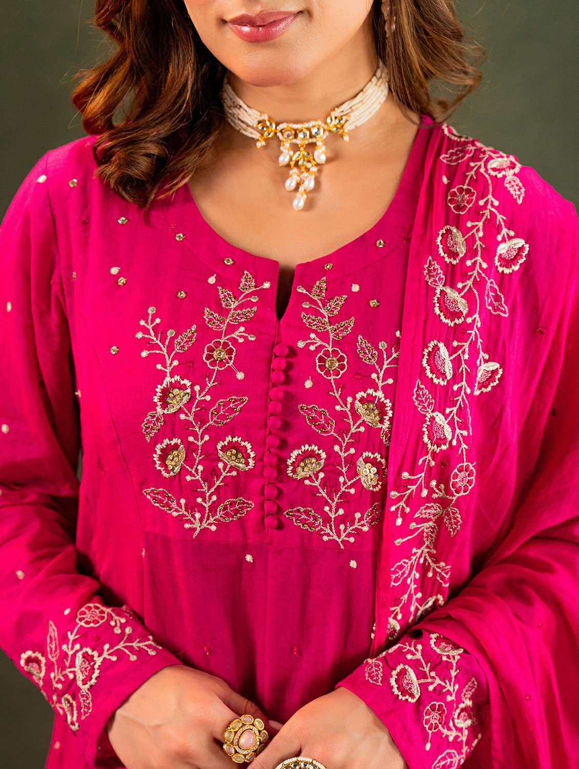 pink cotton kurta pant  set - 22178562 -  Standard Image - 5