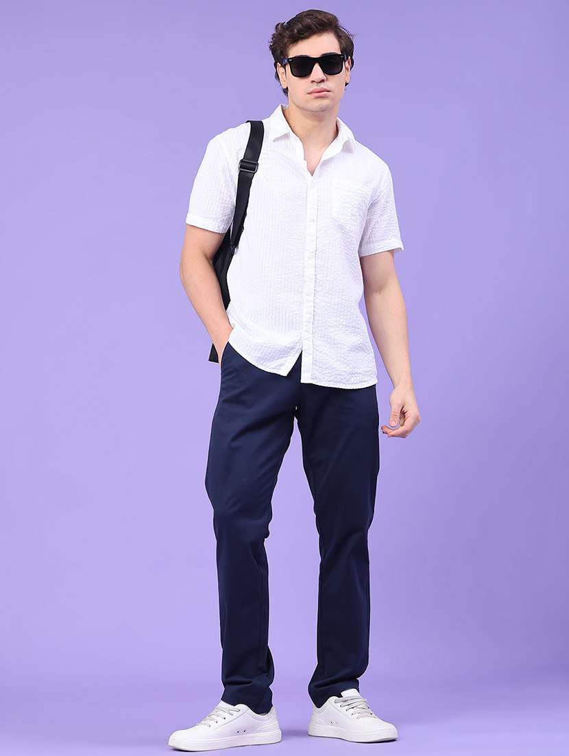 men self design short sleeve regular fit casual shirt - 22178646 -  Standard Image - 5