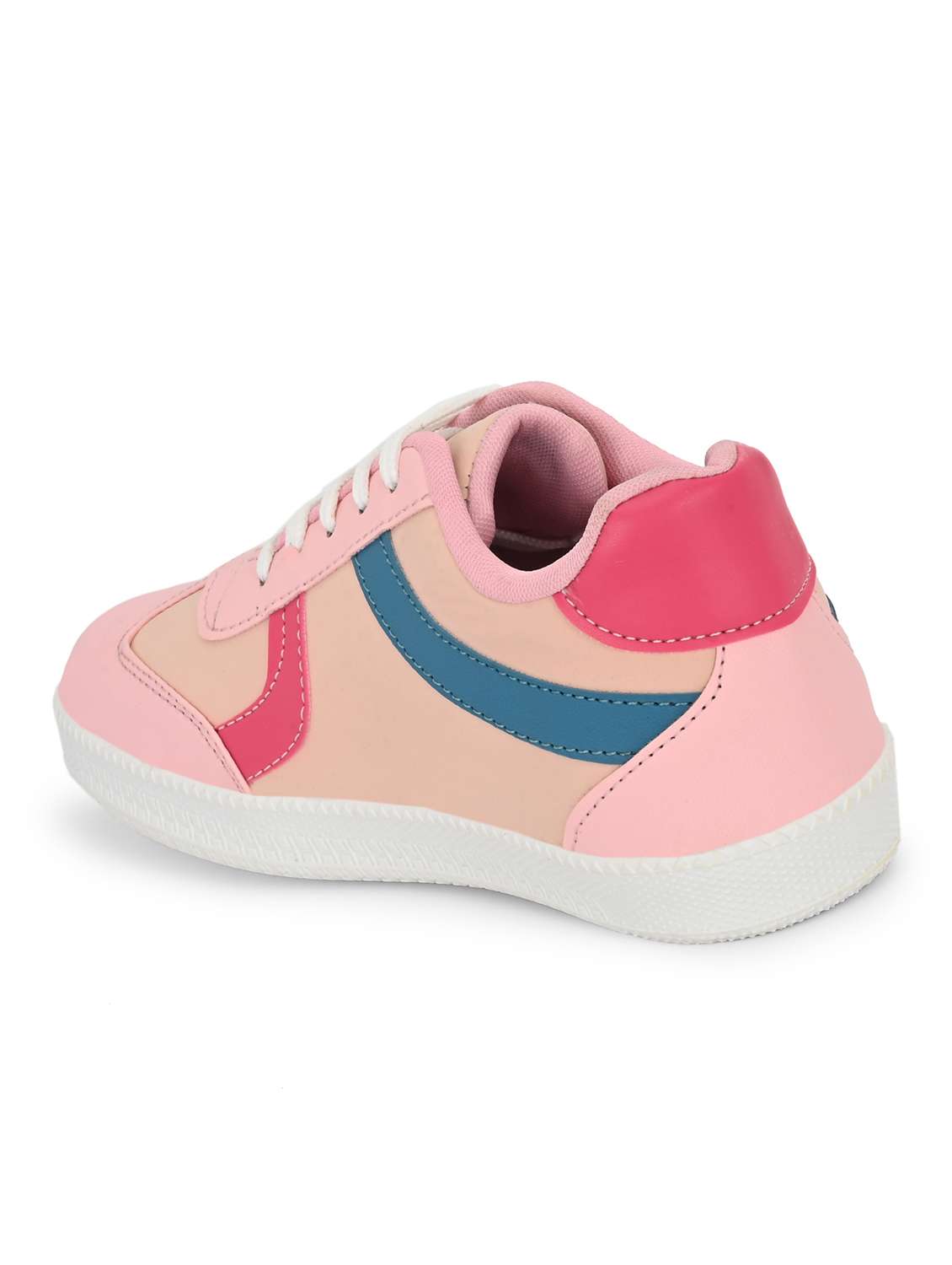women pink lace-up sneaker - 22179509 -  Standard Image - 3