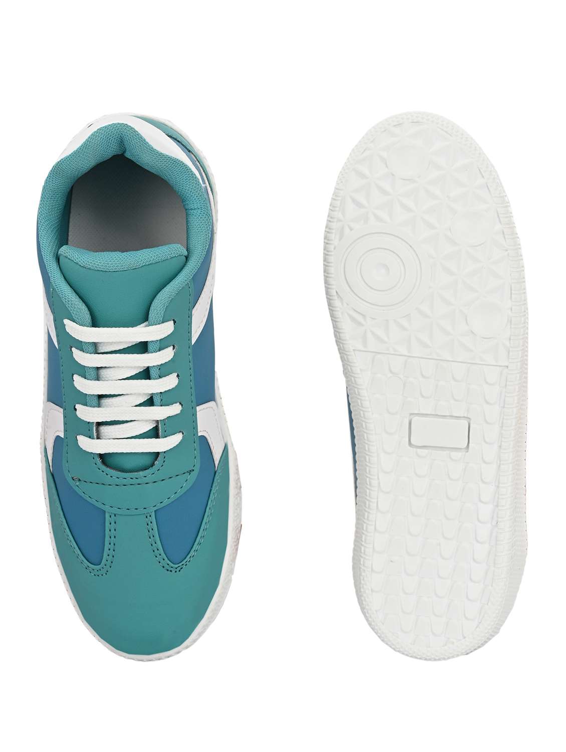 women turquoise lace-up sneaker - 22179511 -  Standard Image - 5