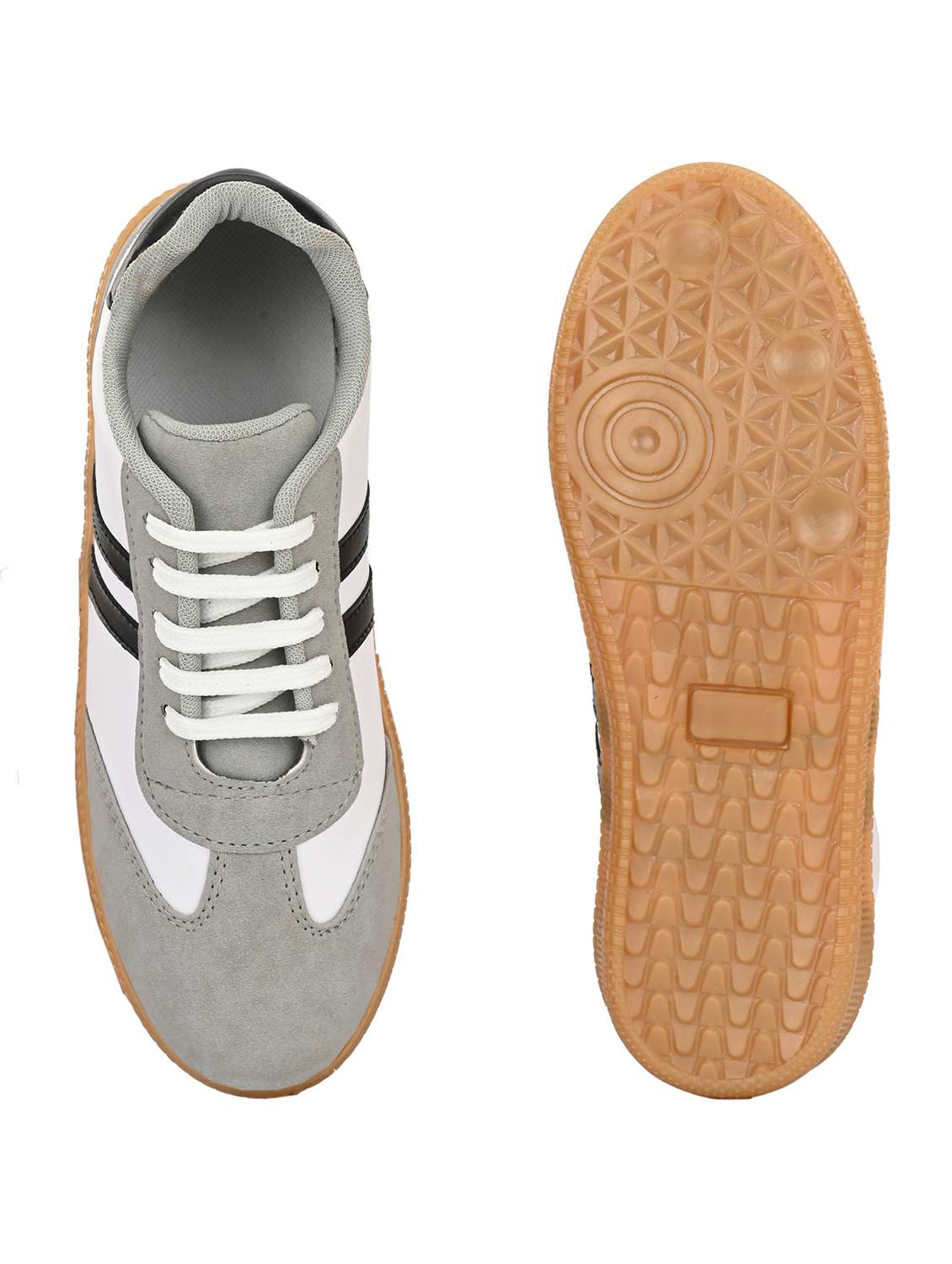 women grey lace-up sneaker - 22179512 -  Standard Image - 5