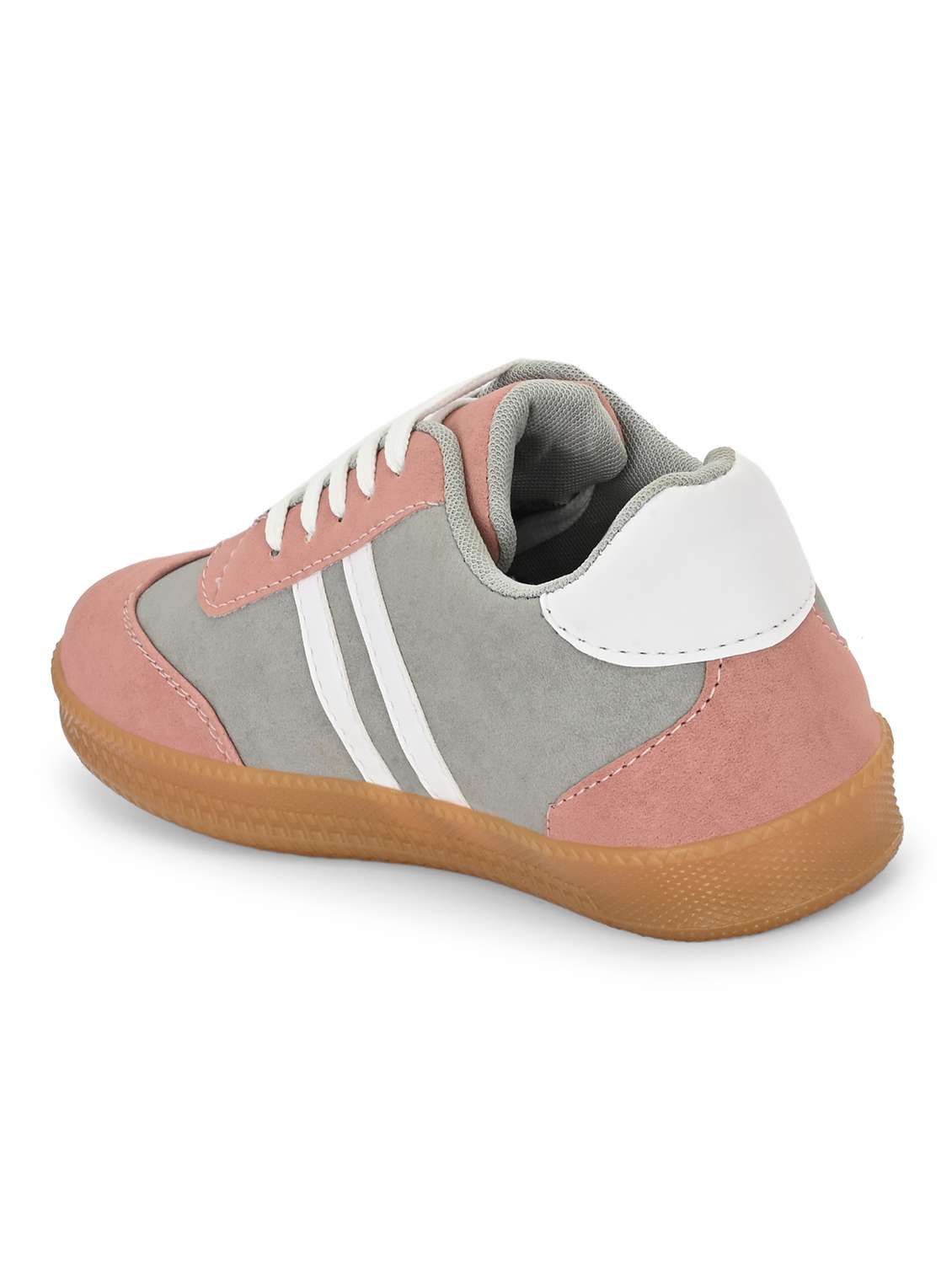 women peach lace-up sneaker - 22179513 -  Standard Image - 3