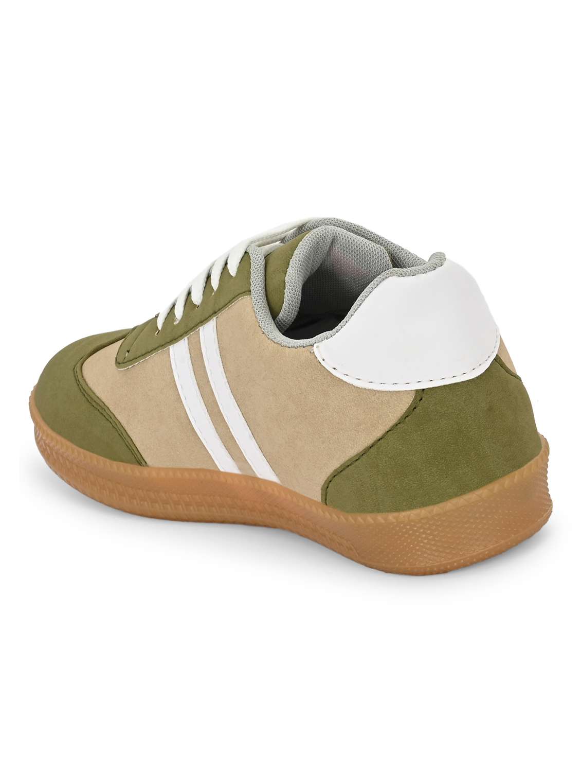 women olive lace-up sneaker - 22179515 -  Standard Image - 3