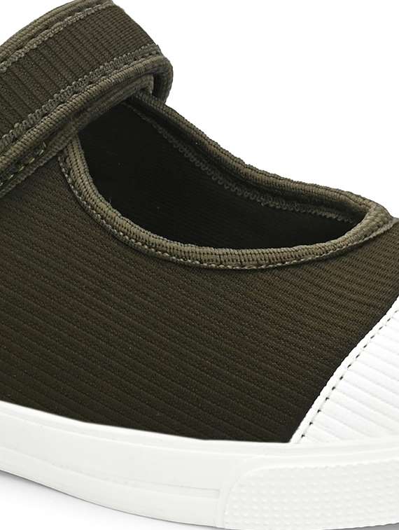 women olive lace-up sneaker - 22179515 -  Standard Image - 5