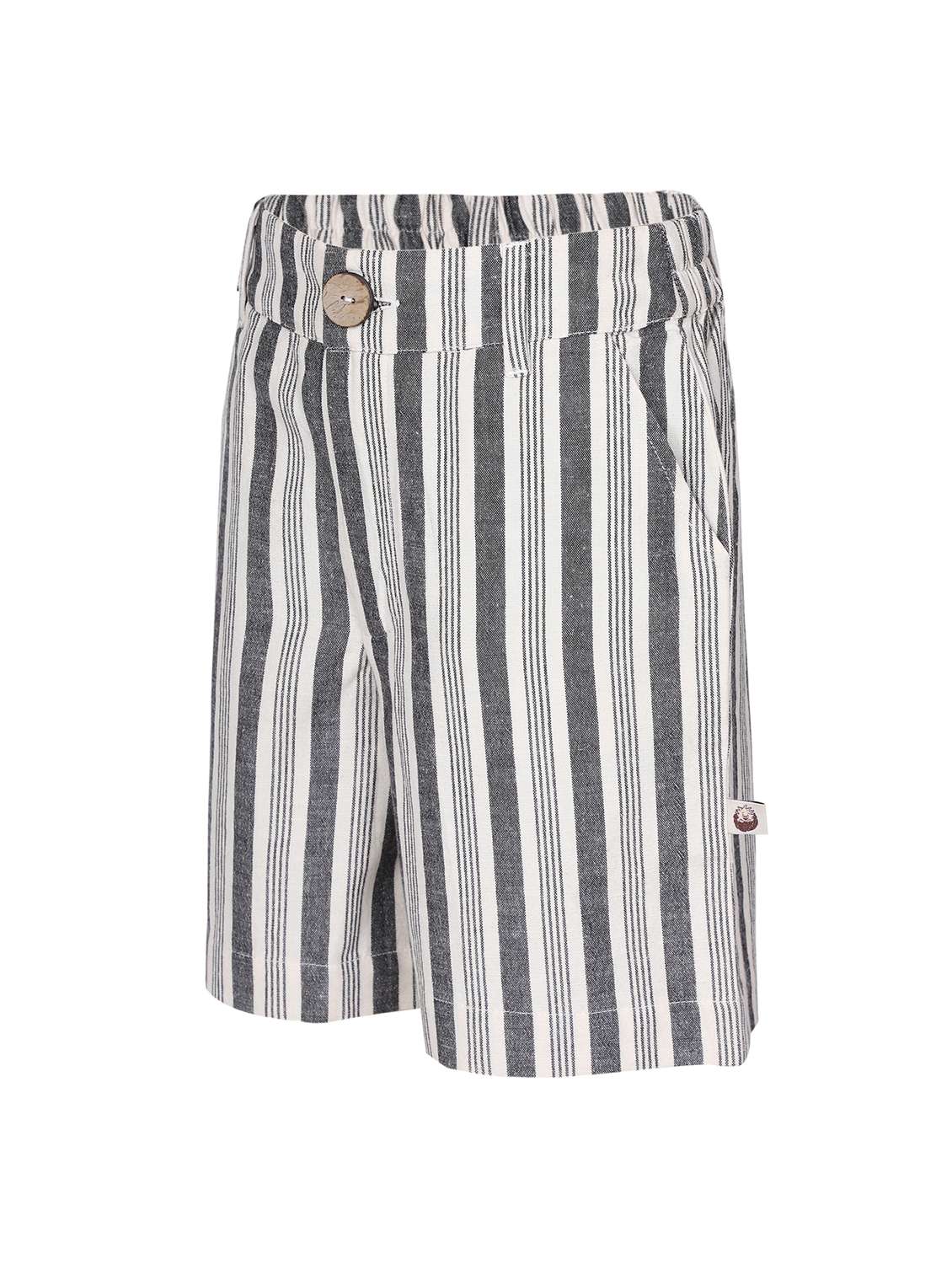 boys striped mid rise regular fit shorts  - 22179545 -  Standard Image - 3