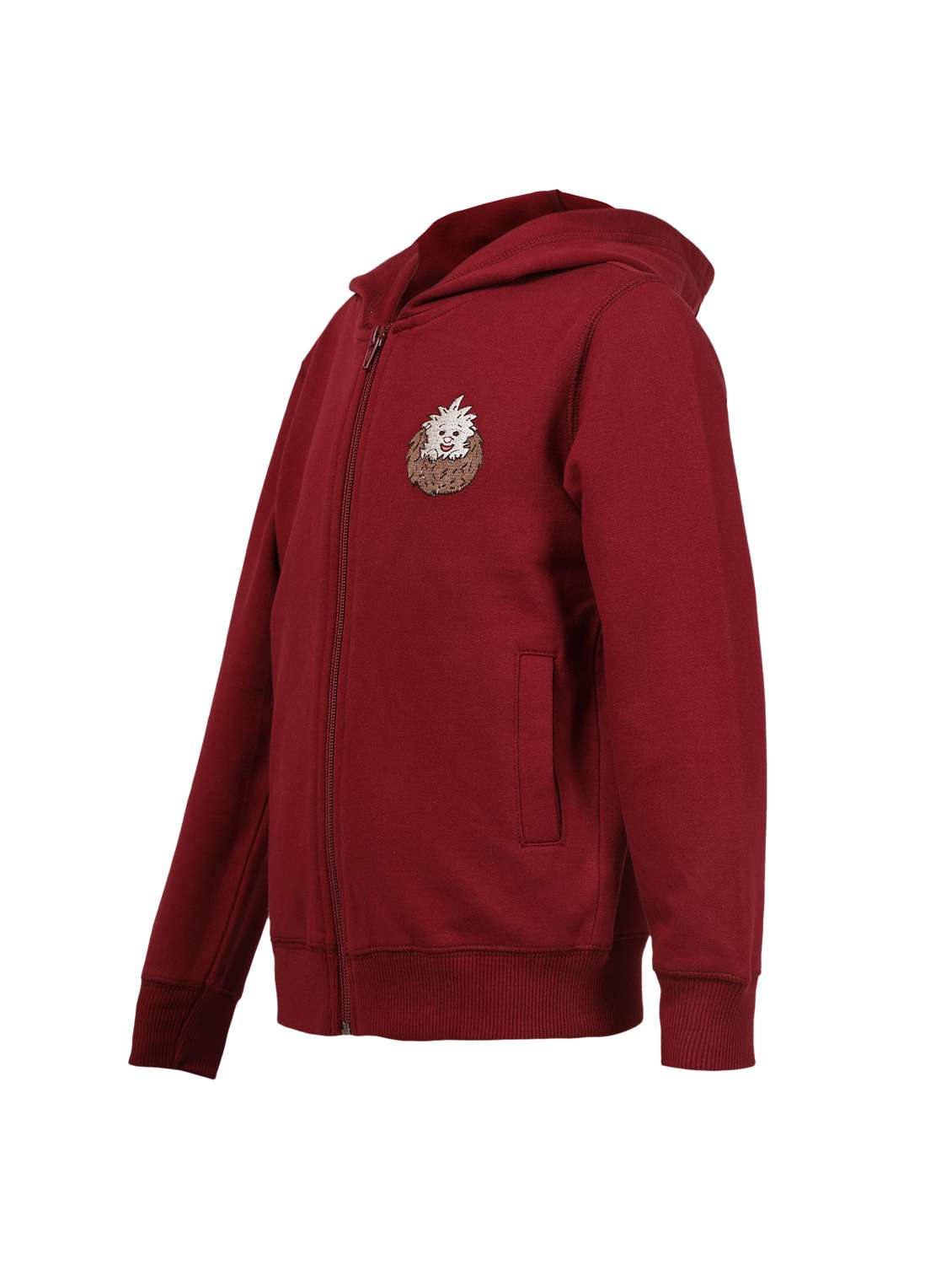 boys solid long sleeve hooded sweatshirt - 22179546 -  Standard Image - 3