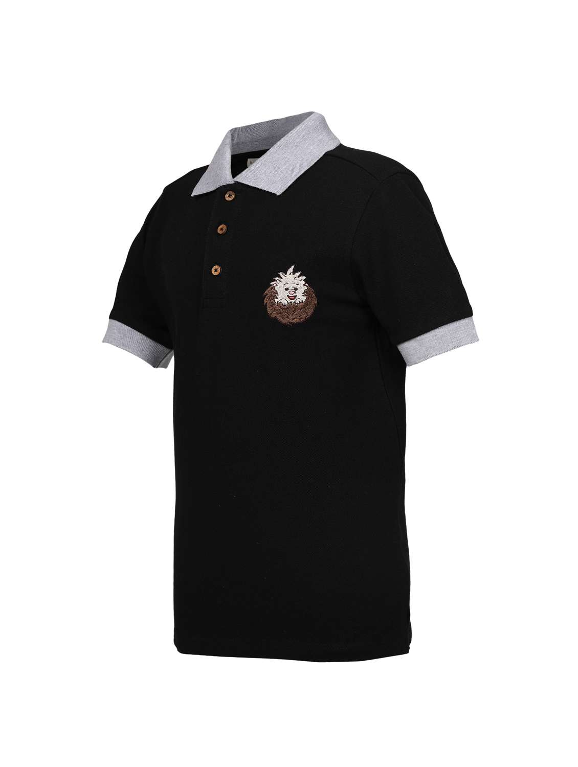boys solid short sleeve polo t-shirt - 22179552 -  Standard Image - 3