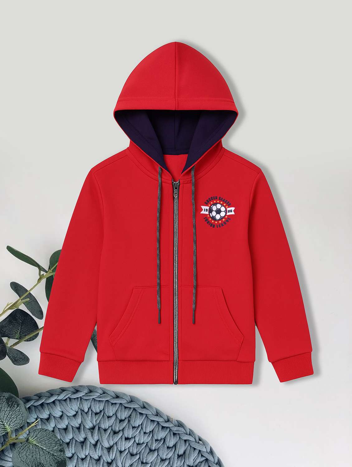 boys pack of 3 solid long sleeve hooded sweatshirt - 22179555 -  Standard Image - 3