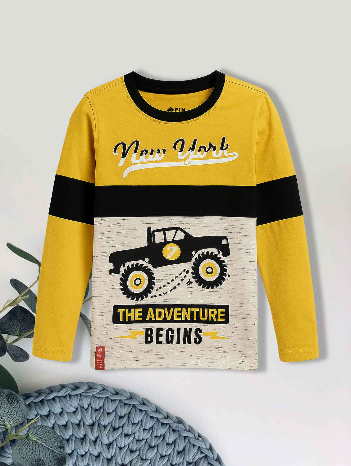 boys pack of 5 printed long sleeve t-shirt - 22179556 -  Standard Image - 3