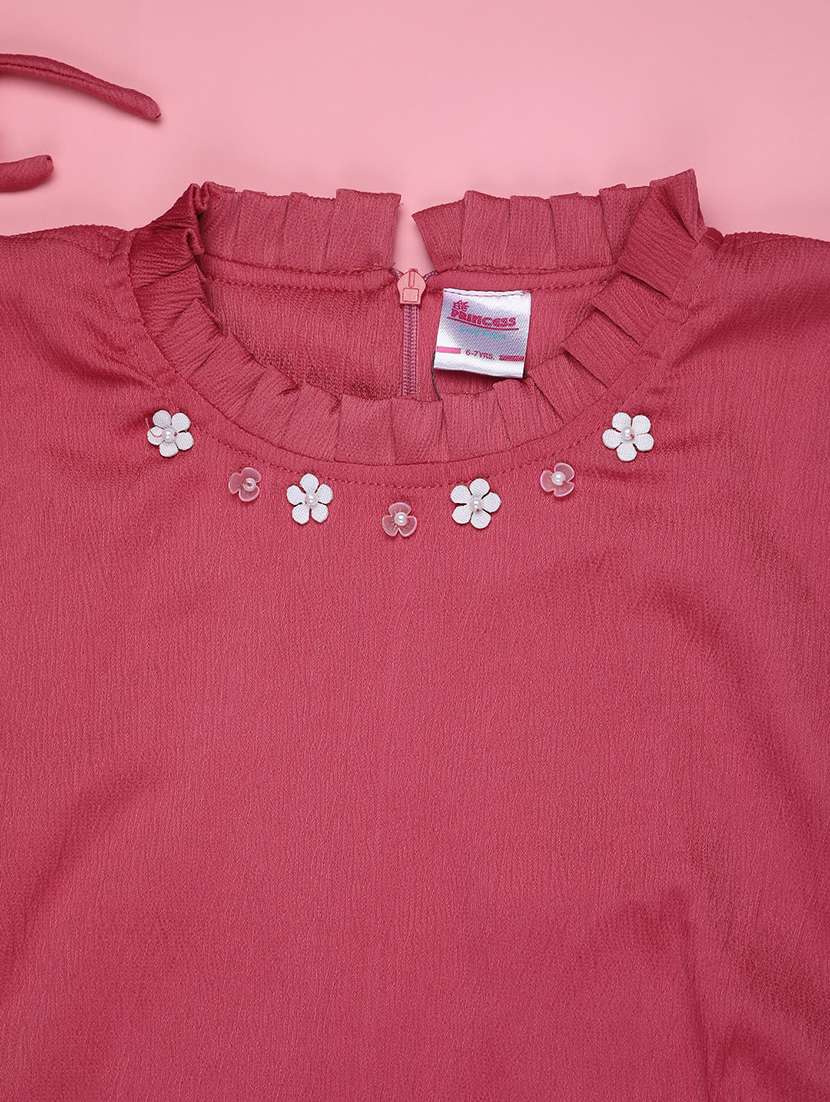 girls embellished short sleeve top & trouser set - 22179558 -  Standard Image - 5