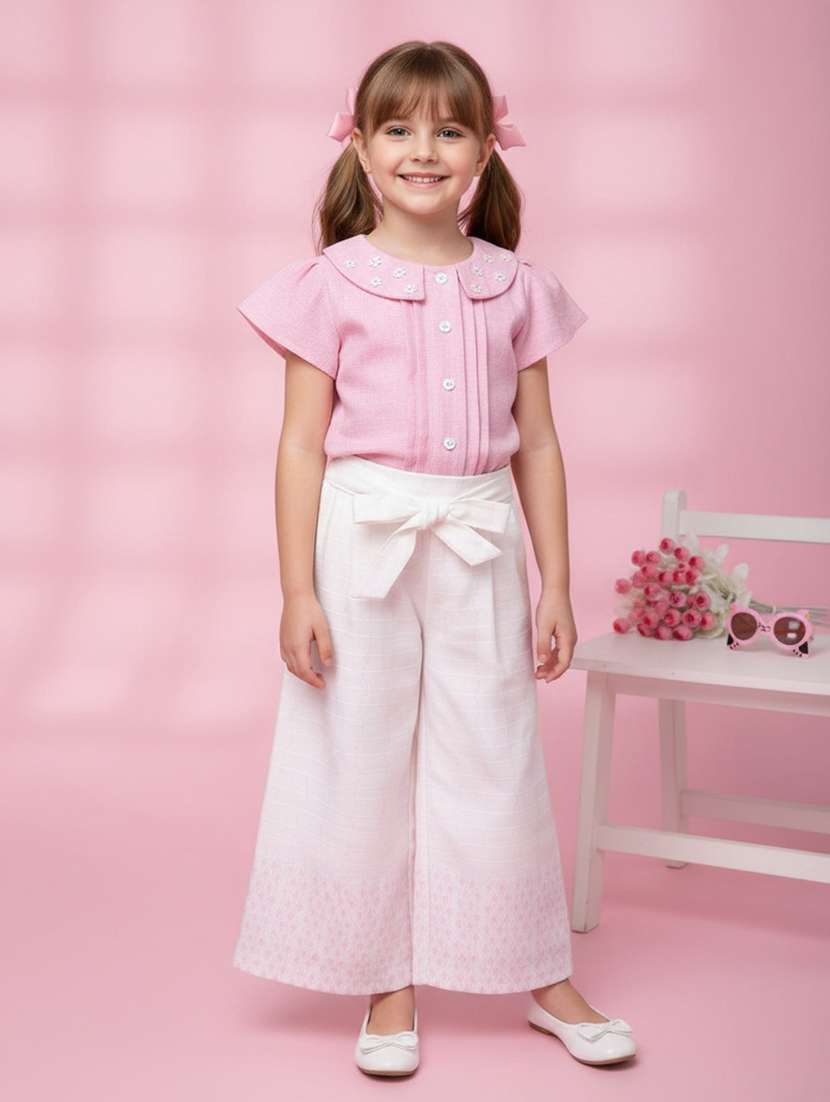pink polyester full length sets coords set