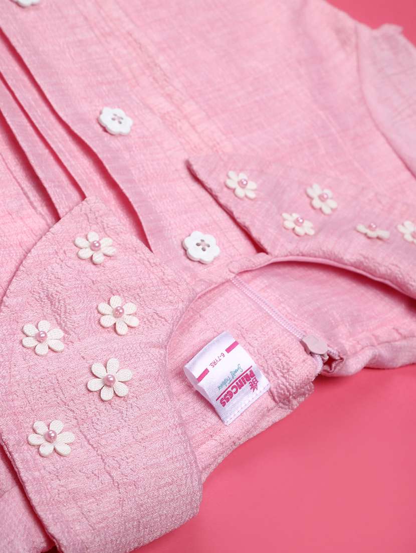 pink polyester full length sets coords set - 22179559 -  Standard Image - 5