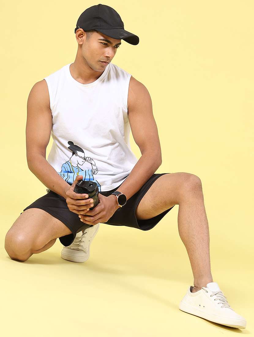 men black polyester short - 22179616 -  Standard Image - 5