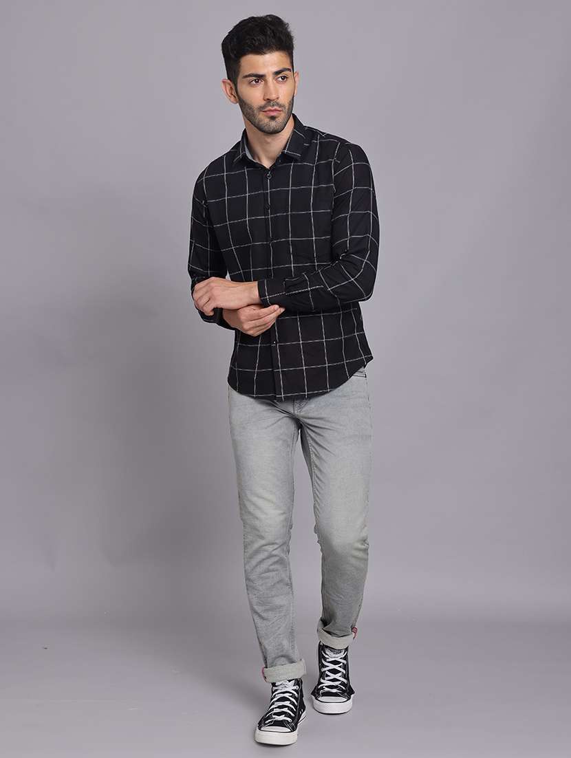 men solid mid rise slim fit jeans - 22179674 -  Standard Image - 5