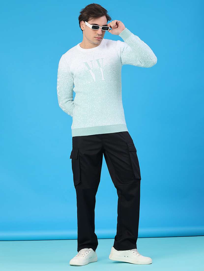 men solid mid rise regular fit cargo - 22179681 -  Standard Image - 5