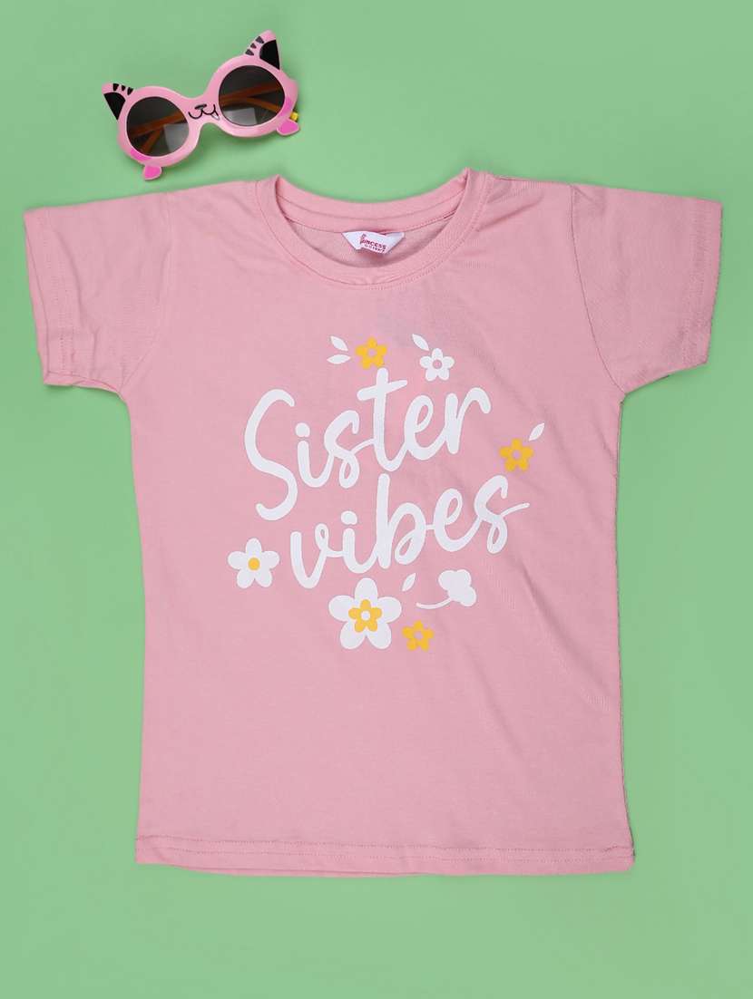 girls printed short sleeve tee