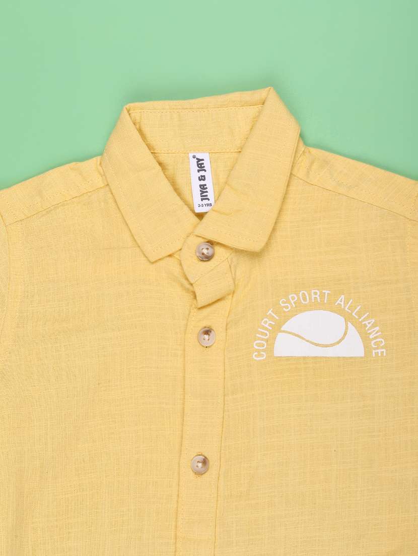 yellow cotton shirt - 22179731 -  Standard Image - 3