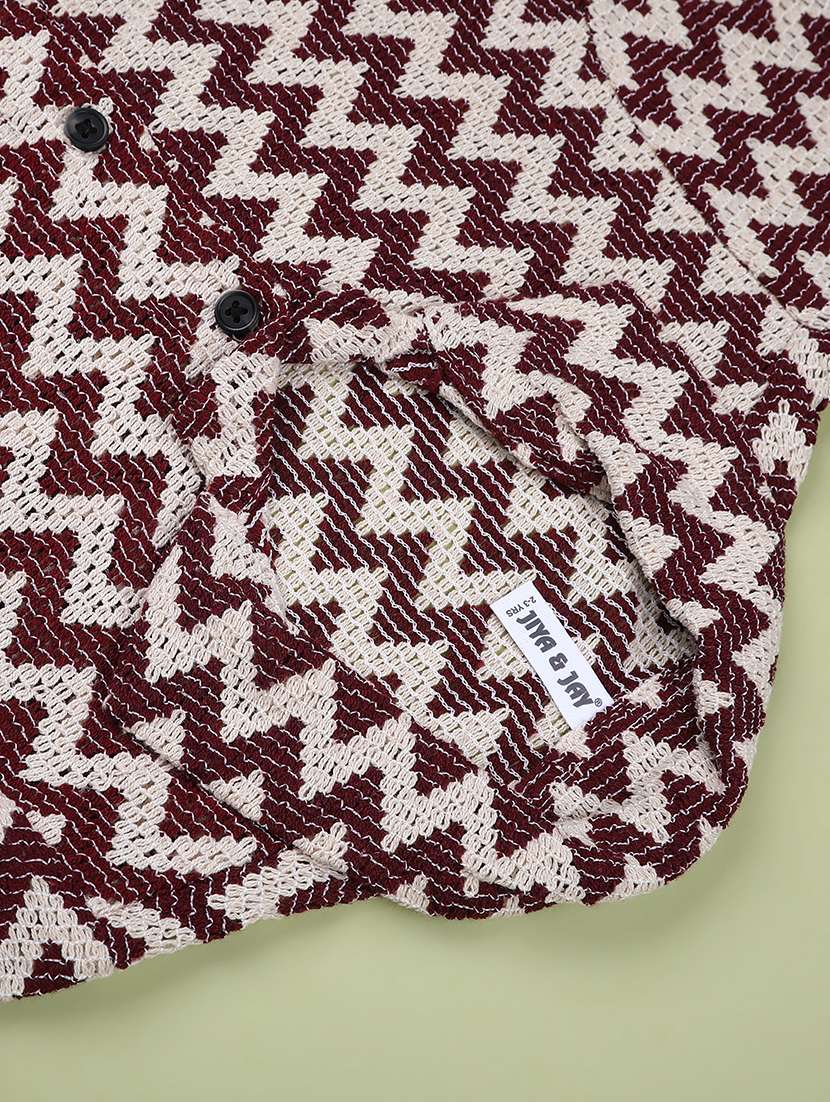 boys chevron print short sleeve shirt  - 22179732 -  Standard Image - 3