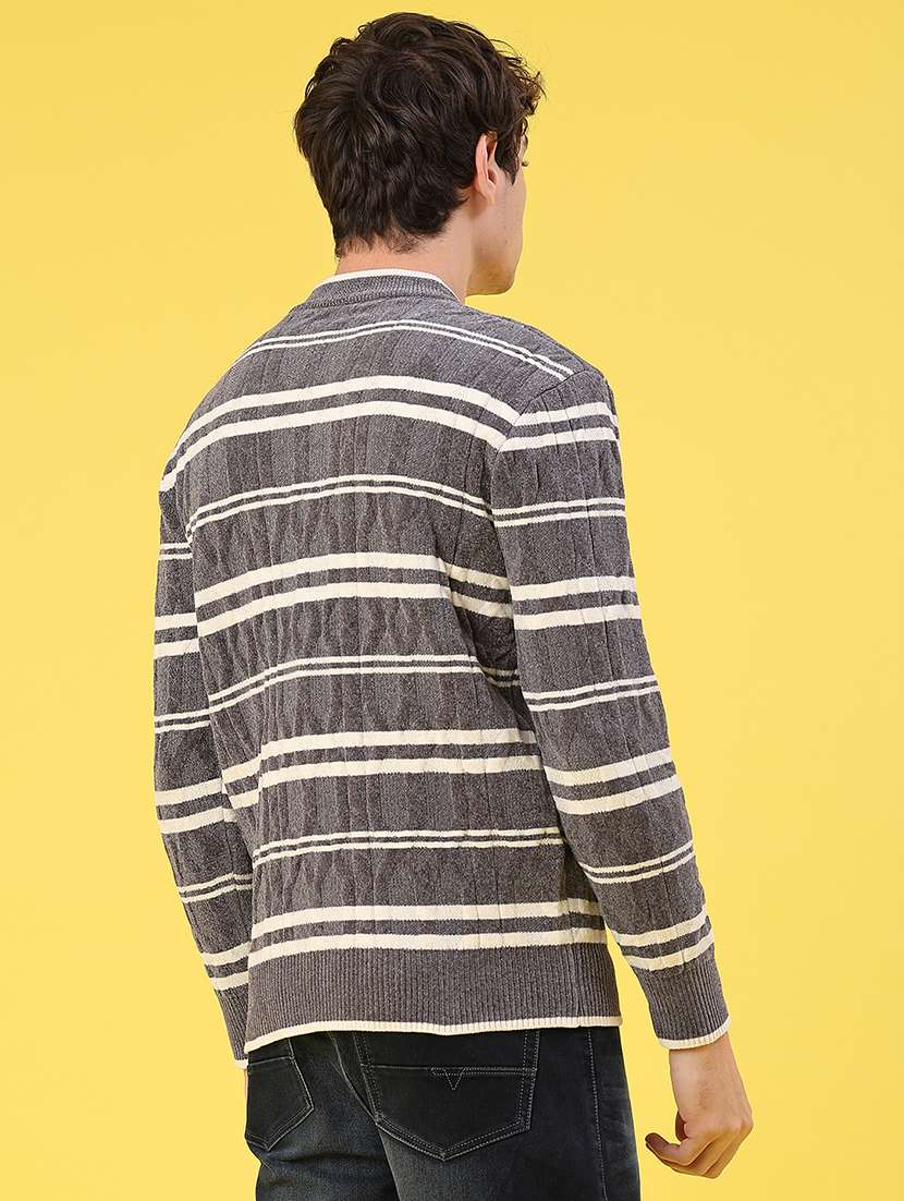 men self design long sleeve regular fit pullover  - 22179752 -  Standard Image - 3