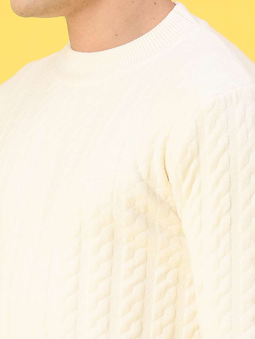 men self design long sleeve regular fit pullover  - 22179753 -  Standard Image - 5