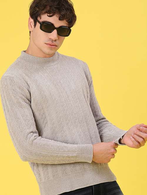 men self design long sleeve regular fit pullover  - 22179754 -  Standard Image - 0
