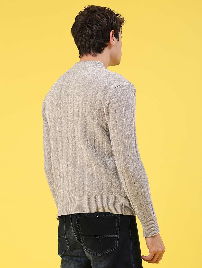 men self design long sleeve regular fit pullover  - 22179754 -  Standard Image - 3