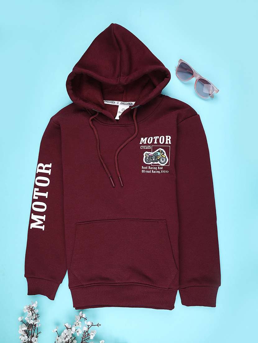 boys long sleeve hooded sweatshirt