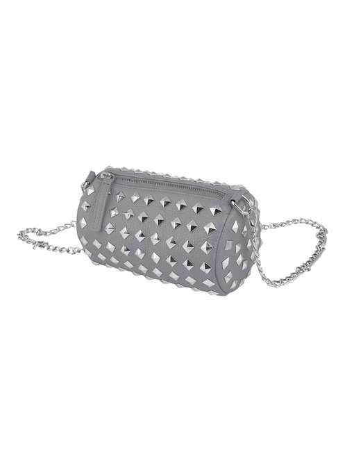 girls leather studded sling bag - 22179904 -  Standard Image - 0