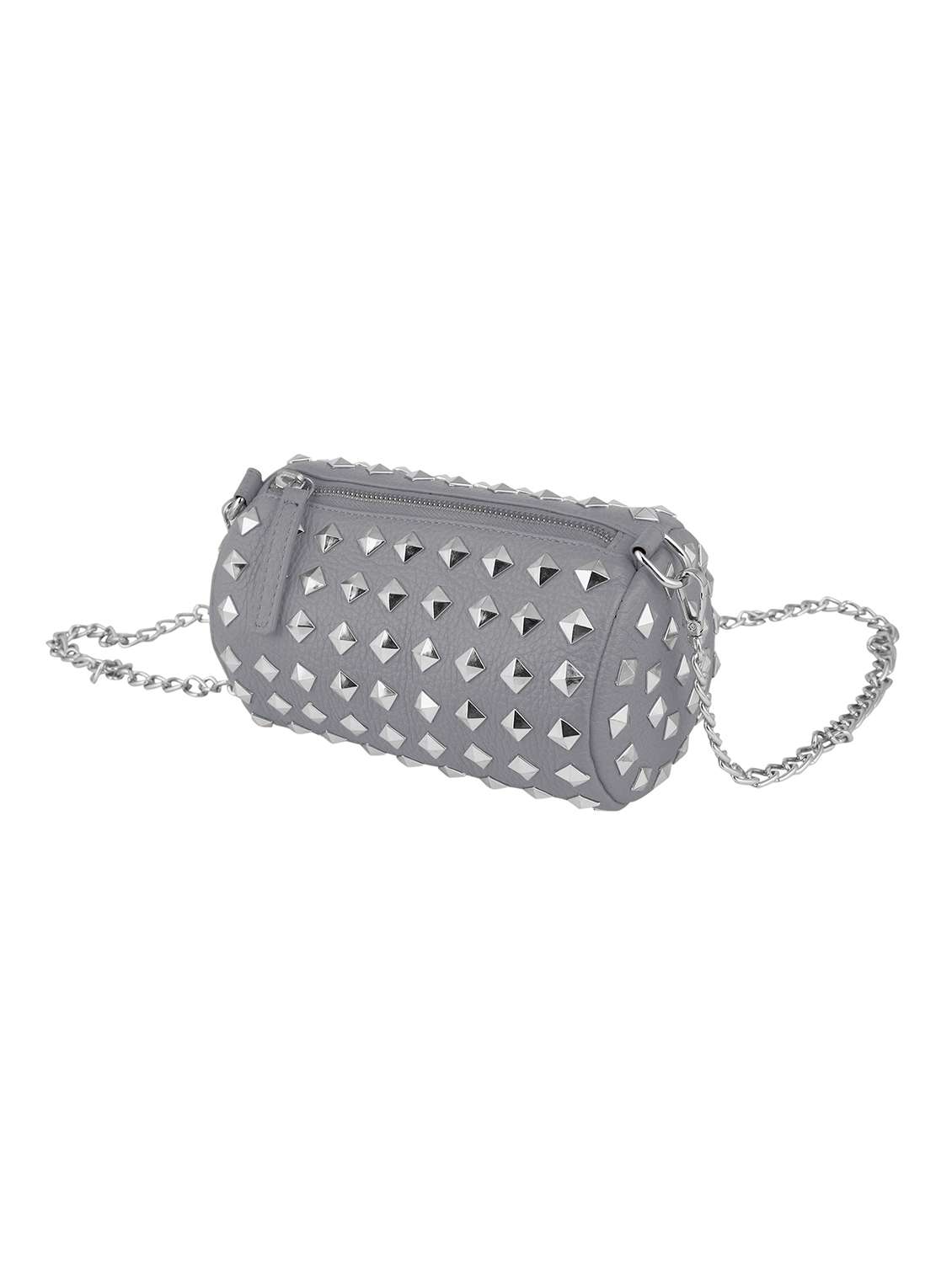 girls leather studded sling bag
