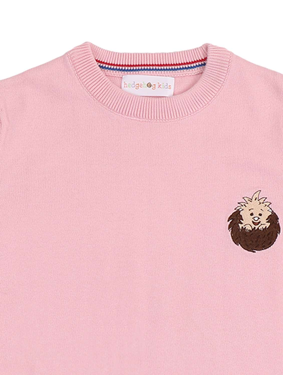 girls solid long sleeve sweater - 22179915 -  Standard Image - 3