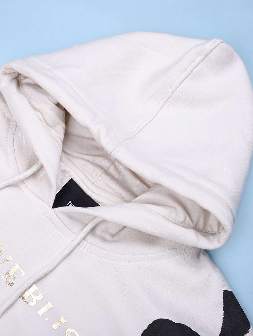 girls printed long sleeve hooded sweatshirt - 22179931 -  Standard Image - 3