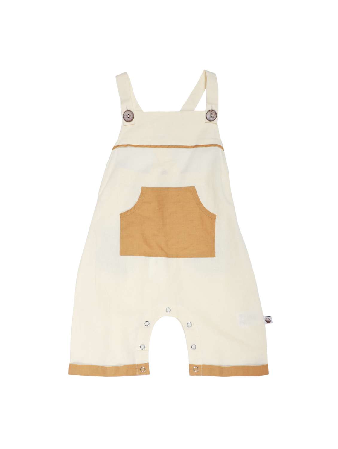 kids cream color blocked romper - 22179954 -  Standard Image - 3