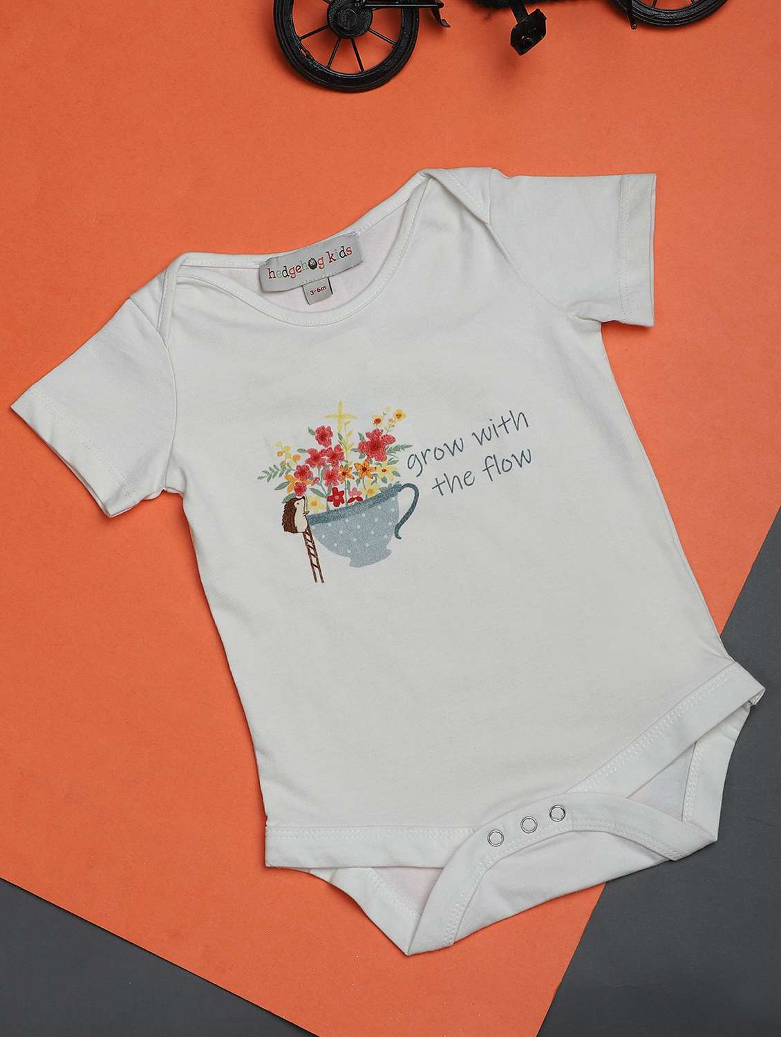 kids printed short sleeve onesies 
