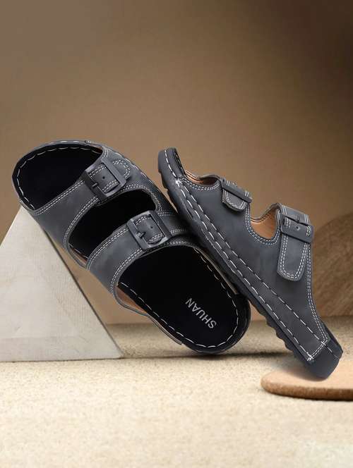 men solid slip on sandal - 22179970 -  Standard Image - 0