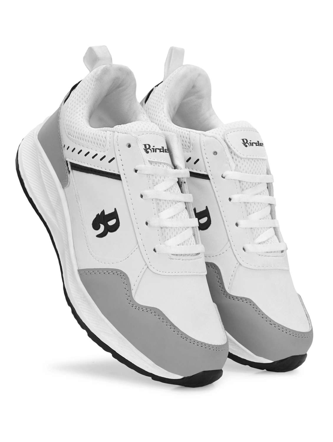 men white solid lace up sport shoe - 22179974 -  Standard Image - 3