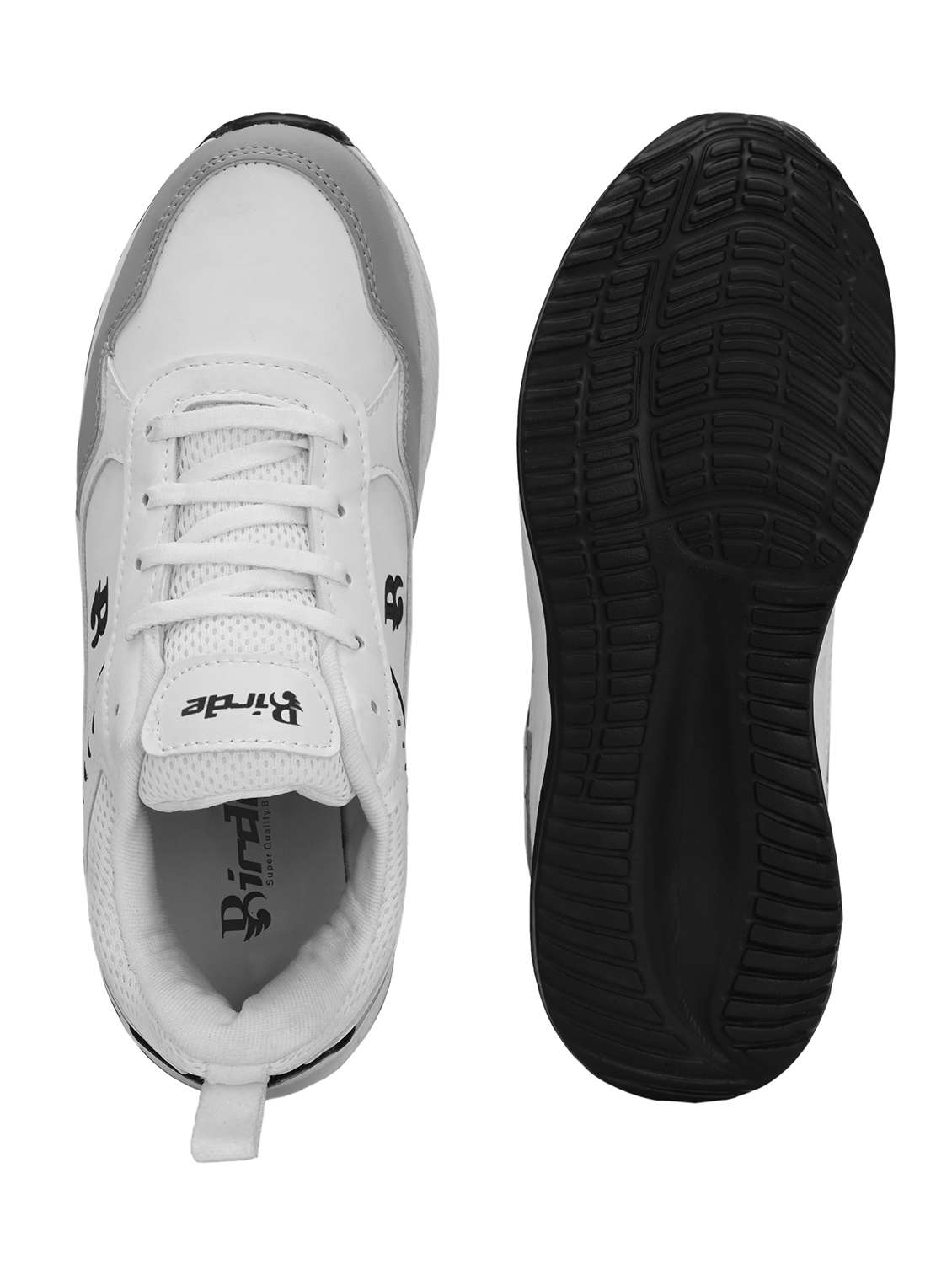 men white solid lace up sport shoe - 22179974 -  Standard Image - 5