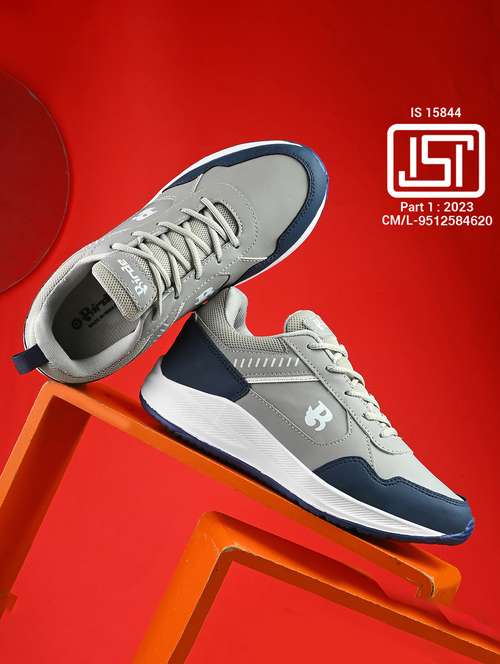 men grey lace up sport shoe - 22179975 -  Standard Image - 0