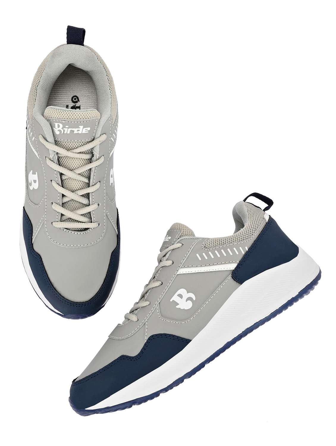 men grey lace up sport shoe - 22179975 -  Standard Image - 3