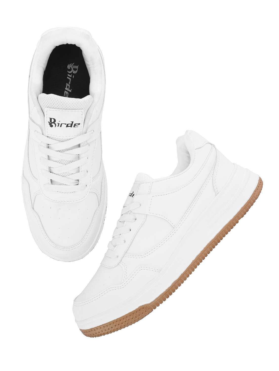 men white solid lace up sneaker - 22179976 -  Standard Image - 3